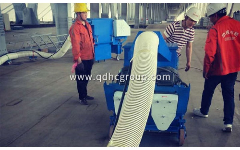 移動(dòng)式拋丸機(jī)在甲板，鋼橋面等地面的清理應(yīng)用